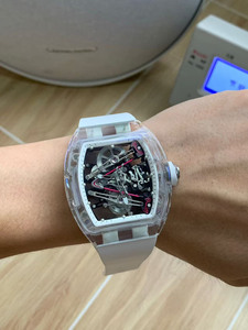 Oem logo Designer Style 3802 Luxurious Transparent <b>Skeletonized</b> Movement Tourbillon <b>Automatic</b> Mechanical <b>Watch</b> for Men - Product Image 3
