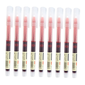 Fournisseur de papeterie en gros OEM, stylo gel en plastique bon marché pour l'école et le bureau, recharge personnalisée avec logo, 0,5 mm, en vrac - Product Image 3