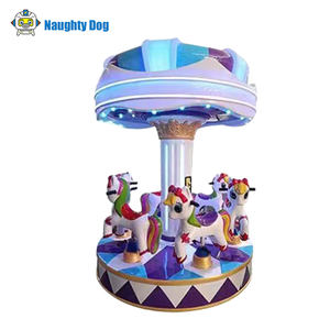 Mesin Permainan <span class=keywords><strong>Carousel</strong></span> Anak-Anak Kustom Langsung dari Pabrik, Wahana <span class=keywords><strong>Carousel</strong></span> Mini 6 Orang untuk Logam Plastik, Warna Dapat Disesuaikan - Product Image 1