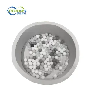 <span class=keywords><strong>Balle</strong></span> de jeu en mousse grise souple et sûre <span class=keywords><strong>pour</strong></span> enfants et bébés, <span class=keywords><strong>pour</strong></span> fosse à balles intérieure et extérieure, <span class=keywords><strong>piscine</strong></span> à balles en mousse grise <span class=keywords><strong>pour</strong></span> aire de jeux intérieure - Product Image 2