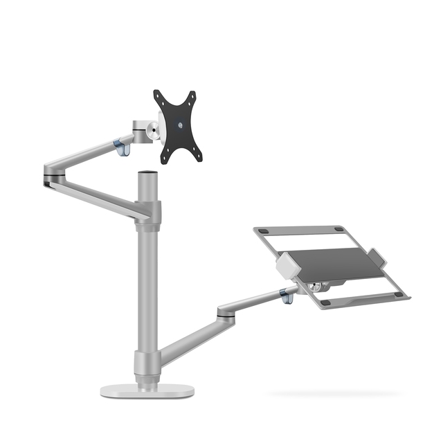 Portable Foldable Spring Laptop Single Monitor Desk Mount Bracket Height Adjustable Metal Monitor Stand Wall Mount Monitor Arm