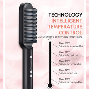 Plancha de Pelo Eléctrica de Cerámica LED de Grado Profesional, Personalizable OEM/ODM, con Cable Giratorio de 360° para Uso Doméstico y en Exteriores - Product Image 5