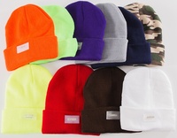 Inverno all'ingrosso per adulti a buon mercato acrilico multi colori sci led beanie cappello luce berretto all'aperto berretto