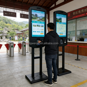 WENJIE Chiosco di Pagamento Self-Service per Hotel a Doppia Faccia da 32'' con Dispenser di Carte e Stampante di Biglietti, Abilitato SDK, Riciclatore di Contanti - Product Image 2
