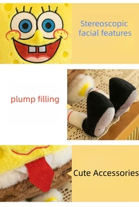 Juguetes de peluche de gran tamaño, suaves, con diseño de <span class=keywords><strong>Bob</strong></span> <span class=keywords><strong>Esponja</strong></span> y Pata Patas, ideales como regalo, venta al por mayor - Product Image 6