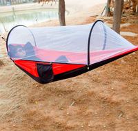 Hamac suspendu pliable léger pour l'extérieur avec moustiquaire balançoire voyage randonnée camping lit hamac suspendu durable
