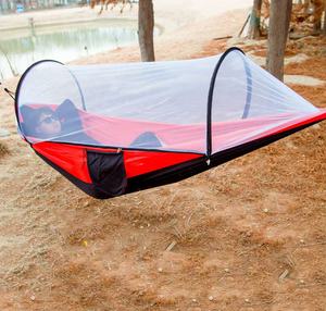 <span class=keywords><strong>Hamaca</strong></span> colgante <span class=keywords><strong>Plegable</strong></span> <span class=keywords><strong>ligera</strong></span> portátil para exteriores con mosquitera columpio viaje senderismo Camping <span class=keywords><strong>hamaca</strong></span> colgante duradera cama - Product Image 5