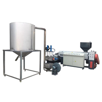 Machine de granulation de plastique recyclé avec moteur, granulateur LDPE PE PET PC, capacité de 150-1000 kg/h
