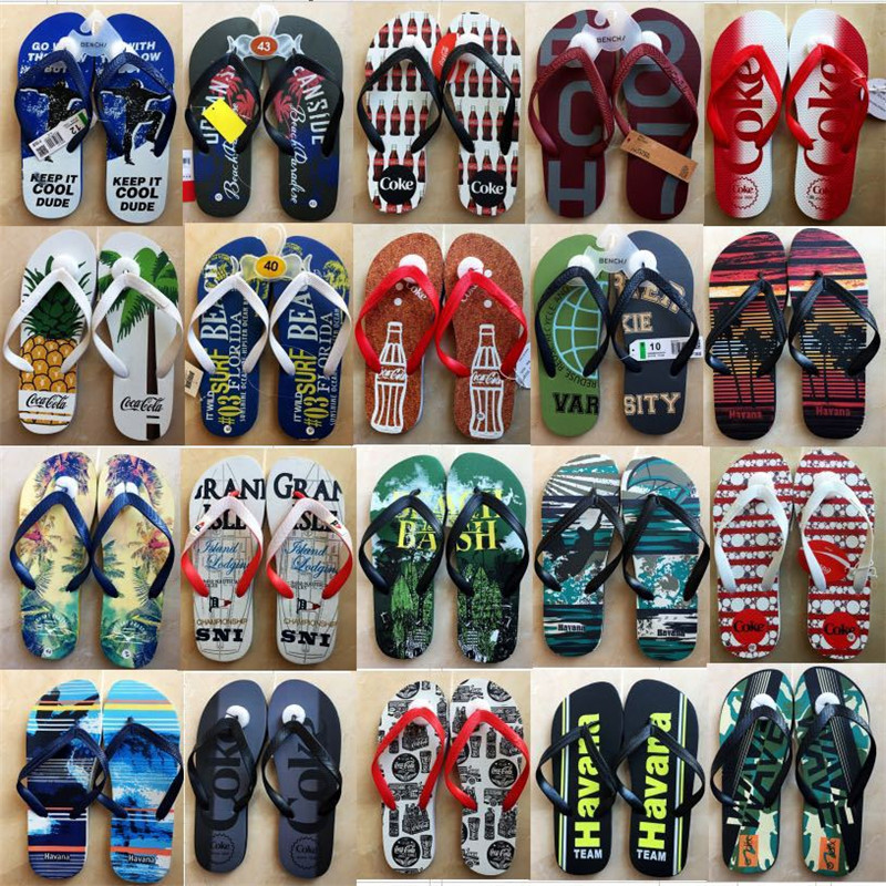 OEM Flipflops Unisex PVC PE Flip Flops Beach Anti-slip Men Flip-Flops Slippers Men