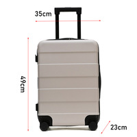 OEM ODM Fashion 100% PC chariot de voyage en aluminium 20 pouces bagage à main 24 pouces bagages enregistrés avec compression du vide