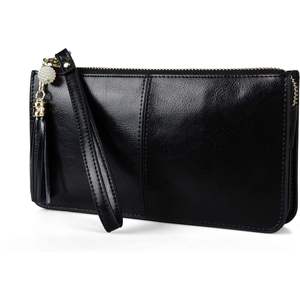 Womens <b>Small</b> Black Wristlet Clutch Purse Organizer Crossbody <b>Wallet</b> - Product Image 2