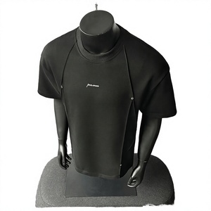Camiseta de Verano 2026 para Hombre, Diseño Desestructurado, Estampado Lavado, Detalle de Botones, Estilo Urbano, Manga Corta - Product Image 2