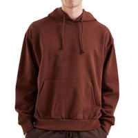 T-shirt de sport à capuche personnalisé pour homme avec logo, couleur unie, 100 % coton, pull à capuche, haut streetwear.