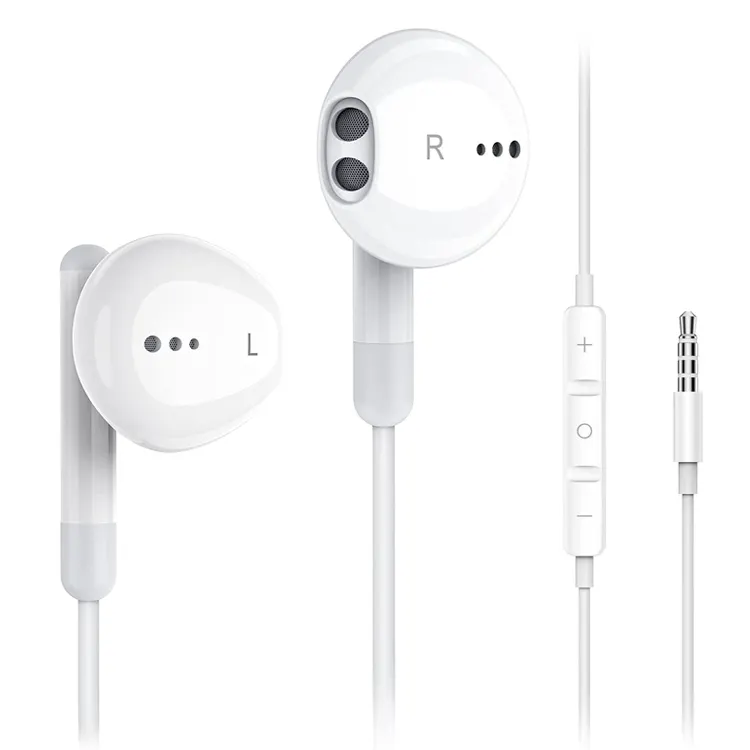 2022 Earphone With Mic For Mobile Phones 3.5mm Wired Earphones Hifi Sound Quality Stereo Earpods Headset For Samsung Xiaomi