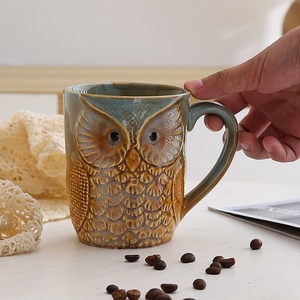 ชุดถ้วยเซรามิคลายนกฮูกขนาดเล็ก - Product Image 6