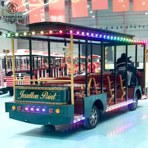 Fabrieks prijs attractiepark attracties toeristische elektrische tram stadsbus <span class=keywords><strong>trolley</strong></span> elektrische sightseeing auto te koop - Product Image 4