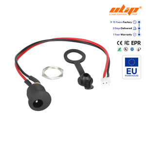 Kit de prise d'alimentation DC2.1 5.5x2.1mm Connecteur DC universel pour vélo électrique scooter étanche 2 broches tête blanche port d'alimentation bricolage pièce de rechange - Product Image 1