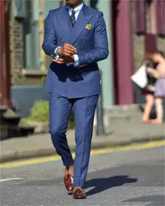 Terno masculino personalizado de negócios casual, conjunto de duas peças, casaco diário de escritório, streetwear, roupa para festas de casamento