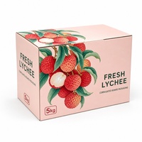 Carton en papier pour fruits lychee, emballage cadeau pour produits frais, vente en gros