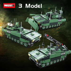 Bloques de construcción lepins para niños, juguete educativo intelectual de la 2. ª Guerra Mundial, <span class=keywords><strong>AJAX</strong></span>, armó, vehículo, soldados, 1 en 4, Hobby, juego de bloques - Product Image 4