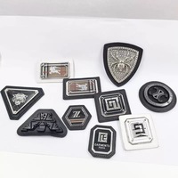 Étiquette en cuir écologique personnalisée, plaque logo métallique, patch en cuir PU pour vêtements, jeans, sacs, accessoires de vêtements - Fabricant
