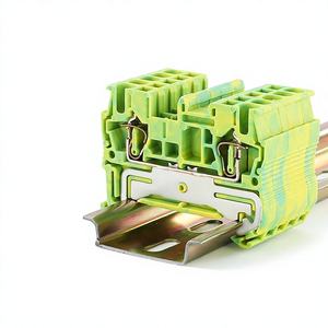 Mt-Phoenix Contact 2.5-PE Ground <b>Terminal</b> Block Push-In Green Yellow 12 AWG DIN Rail 3209532 Original - Product Image 2
