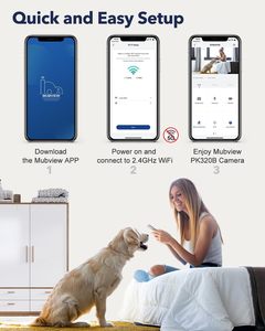 PK326 2K <strong>Camera</strong> for Home Security Indoor Security <strong>Camera</strong> 2.4G/5G WiFi <strong>Wired</strong> <strong>Camera</strong> Ideal for Dog/Elder/Baby Motion Tracking - Product Image 2