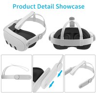 Sangle de tête de remplacement réglable améliorée compatible avec Meta Quest 2/3/3s, sangle Elite confortable, accessoires VR