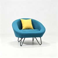 Ensemble de canapés modulaires d'extérieur, fauteuil de patio rembourré moderne, canapé simple, canapé de jardin pour le loisir