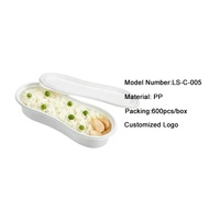 Conteneur alimentaire jetable en PP à 4 compartiments, compatible micro-ondes, emballage plastique pour repas à emporter, boîte à lunch bento, directement de l'usine