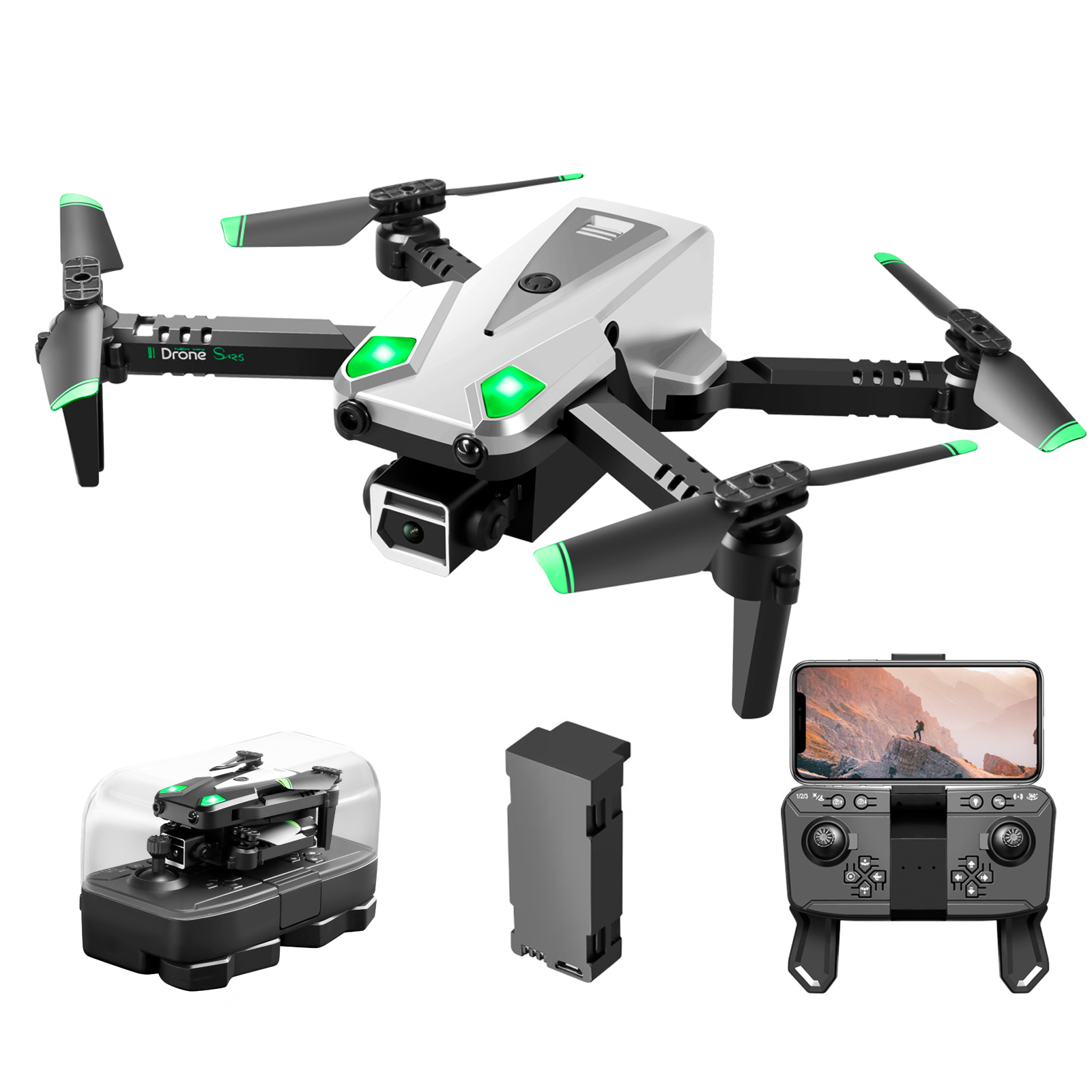 remote control drone video Best Sale Amazon Drone with Camera for Adults 2K HD Camera FPV Live Video Foldable Remote Control Quadcopter Brushless Motor Gravity Control Headless Mode Gesture Control Drone for Kids Toys Gifts or Beginn...