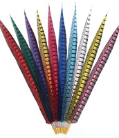 Vente en gros de queues de faisan synthétiques Lady Amherst accessoire de représentations de scène de carnaval pour le ramadan et l'obtention du diplôme