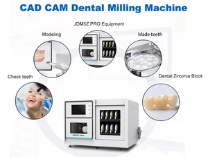 牙科铣床块实验室Cad/cam切割和铣床Cnc 5轴牙科氧化锆提供干切割280 - Product Image 5