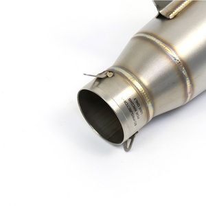 Tubo de <span class=keywords><strong>Escape</strong></span> para motocicleta de 51mm, proyecto CNC de acero para Scooter Universal para Suzuki GSR 600 R6 BWS 125 ER6N GY6 <span class=keywords><strong>Z900</strong></span> - Product Image 4