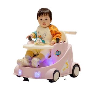 Voiture électrique pour bébé avec télécommande, peut s'asseoir, marcher, poussette pour bébé, chaise haute - Product Image 4