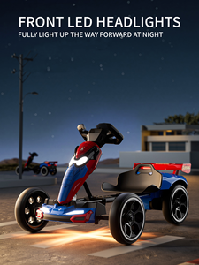Auto Elettrica per Bambini a Quattro Ruote di Alta Qualità, Giocattolo Cavalcabile in Plastica con Avvio a Pulsante, Stile Cartone Animato Spider-Man, G-kart Tigerkidjoy - Product Image 5