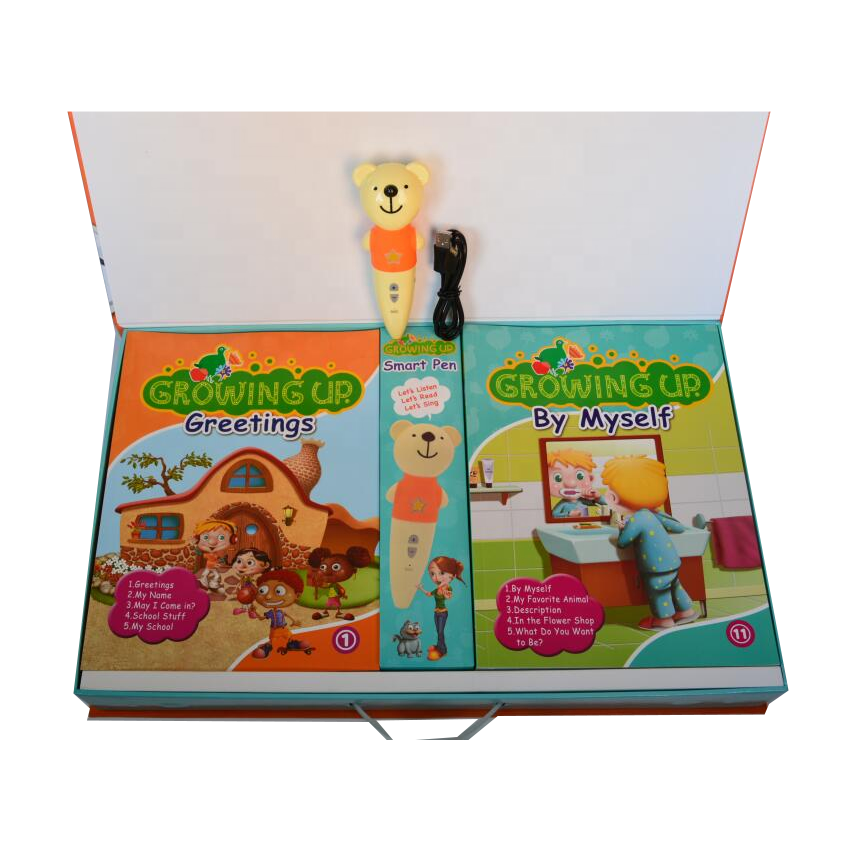 Libros series para aprender inglés incluyendo 20 libros y 1 pluma de lectura