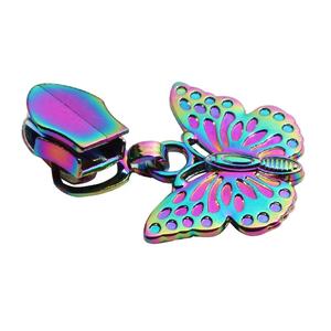 לוגו פרפר בעבודת יד בגד רוכסן למשוך רוכסן מתכת רוכסן עבור ספורט סגסוגת אבץ יוקרה - Product Image 3