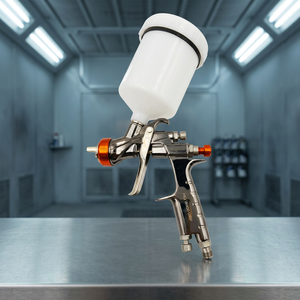 Pistolet de pulvérisation HVLP professionnel HIO WAOO URP, gobelet de 600 ml, buse de 1,3 mm, débit variable, pulvérisateur pneumatique de peinture - Product Image 1