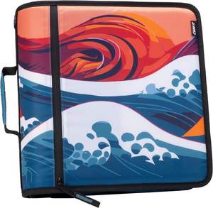 Reliure à anneaux Mighty Zip Tab de Case-it, 3 pouces avec anneaux en O, avec 5 languettes de couleur, reliure à anneaux en D à fermeture éclair pour le bureau, vente chaude - Product Image 5