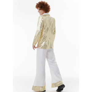 Costumes d'halloween pour hommes amour Hippie Costume 1960s scène Performance manteau chemise pantalon perruque fantaisie Cosplay ensemble de <span class=keywords><strong>vêtements</strong></span> - Product Image 4