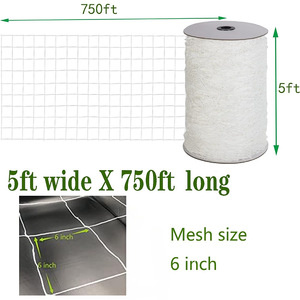 Malla de jardín Chengye, de poliéster blanco, para soporte de plantas trepadoras, para pepinos, tomates, guisantes, uvas y enredaderas. - Product Image 3