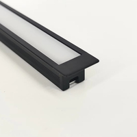 Offre Spéciale W10 * 10mm Encastré En Aluminium LED Bande Armoires De Cuisine Lumière Anodisé Surface T5 Temper 3000k 4000k 6000k Options De Couleur