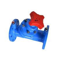 Vanne de régulation statique numérique SP45F-16Q, manuelle, OEM ODM, en fonte ductile, à brides, pour l'équilibrage de l'eau en trafic