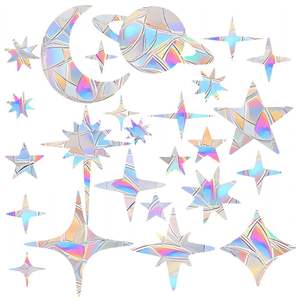 Aucune coupe et colle requise réutilisable oiseaux arc-en-ciel <span class=keywords><strong>Anti</strong></span> Collision lune solaire attrape-<span class=keywords><strong>soleil</strong></span> bricolage <span class=keywords><strong>autocollant</strong></span> personnalisé attrape-<span class=keywords><strong>soleil</strong></span> pour fenêtre - Product Image 1