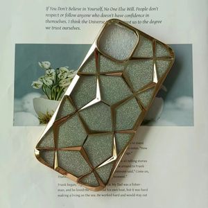 Luxe 3D diamant motif créatif dégradé couleur galvanoplastie coque de téléphone pour Itel A18 A04 <span class=keywords><strong>A60</strong></span> A70 S24 étui de protection - Product Image 3