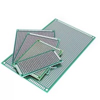 Carte PCB simple face 2 cm x 8 cm, verte, universelle, perforée, pour produits numériques, conforme RoHS