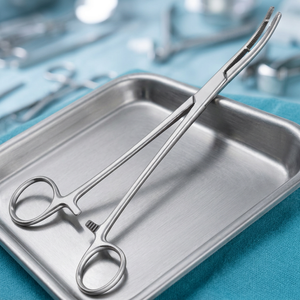 คีมหนีบห้ามเลือดแบบโค้ง Heaney Modified Hemostatic Forceps ได้รับการรับรองมาตรฐาน CE ระดับ Class I สำหรับการผ่าตัด ใช้งานด้วยมือ - Product Image 2