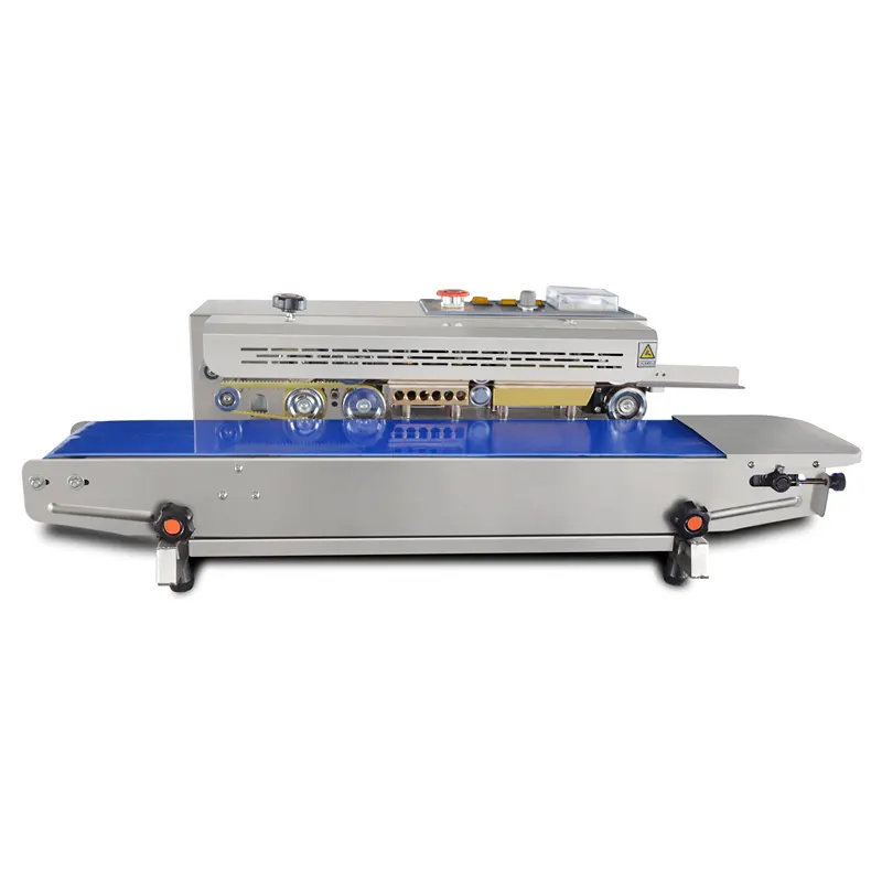 DBF-900W Continuous band sealer/heat sealing machine plastic bags/cup sealing machine
