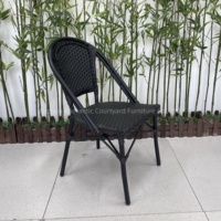 Ensemble de sièges de jardin sur pied Originalité Mobilier d'extérieur Tables et chaises Chaises en rotin Chaise en bois de rotin